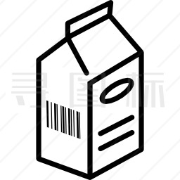 鲜牛奶盒图标
