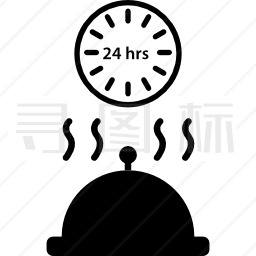 24小时客房服务图标