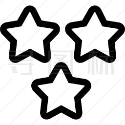3星轮廓图标