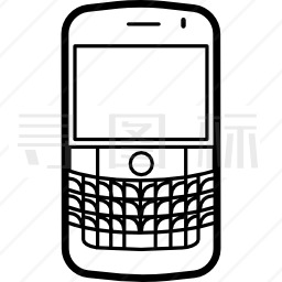 黑莓粗体移动手机模型图标