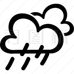 雨天气手绘符号图标