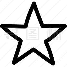 明星手绘符号轮廓图标