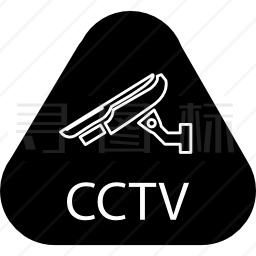 CCTV信函三角式监控摄像机图标