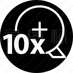 监视10X符号图标