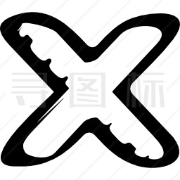 素描字母符号图标