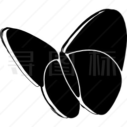 MSN素描社交蝴蝶标志图标
