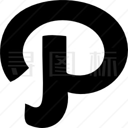 Pinterest字体标志图标