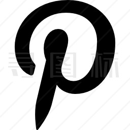 Pinterest字体标志图标