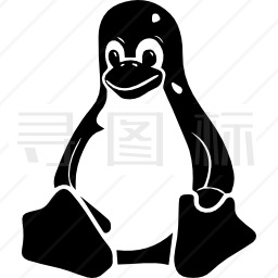 Linux企鹅标识操作系统的字符符号图标