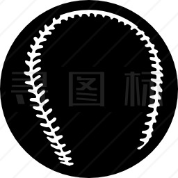黑色棒球图标