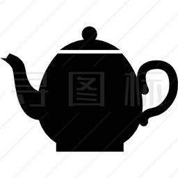 Teapot black侧视图图标