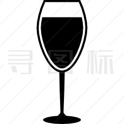 葡萄酒全玻璃图标