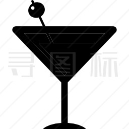 鸡尾酒橄榄图标