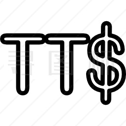 特立尼达和多巴哥元货币符号图标