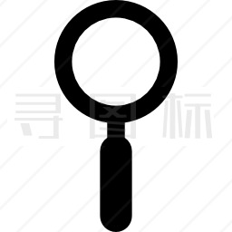 垂直位置界面符号放大镜工具图标