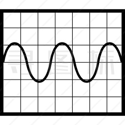 正弦波图形图标