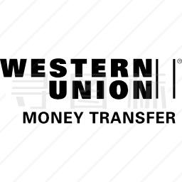 西方联邦货币转移标志图标