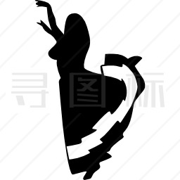 弗拉门戈舞女图标