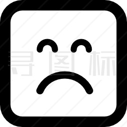 悲伤的表情表情图标