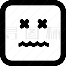 删除表情方块脸图标