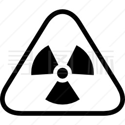 辐射警告三角征图标