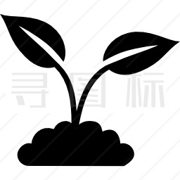 带叶植物图标