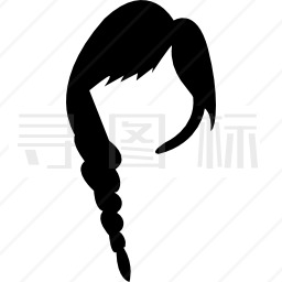 长女性头发图标