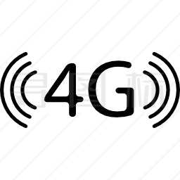 4G电话连接符号图标