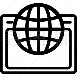 开放网格下的世界网格图标