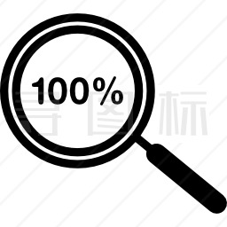 100%缩放符号图标