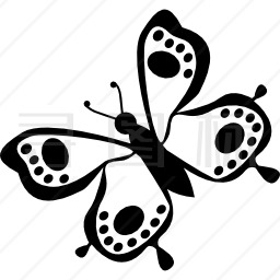 蝴蝶翅膀装饰设计图标