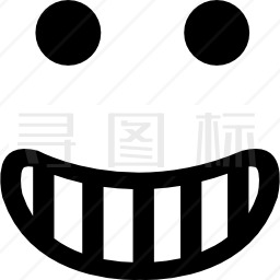 快乐微笑表情广场脸图标