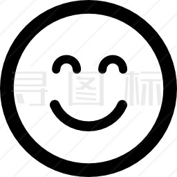 表情符号：闭着眼睛的笑脸图标