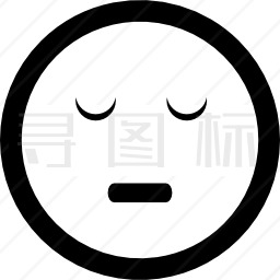 静止表情符号正方形脸图标