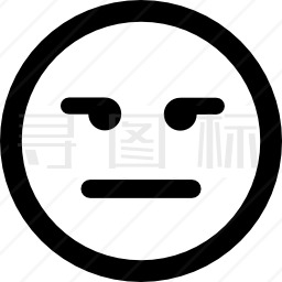 直口表情方块脸图标