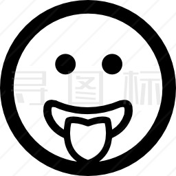 表情符号正方形圆脸图标