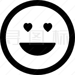 快乐表情符号微笑广场图标