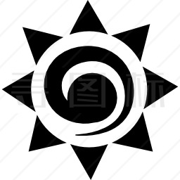 太阳墨西哥符号图标
