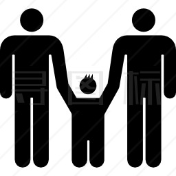 男性家庭组图标
