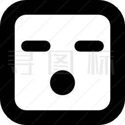 方形冲击面图标