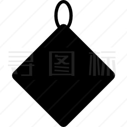 厨房用方形布或商业用标签布图标 有svg Png Eps格式 寻图标