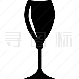葡萄酒黑玻璃图标