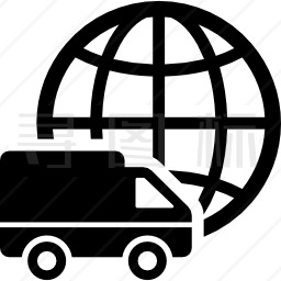 国际物流运输车标志图标