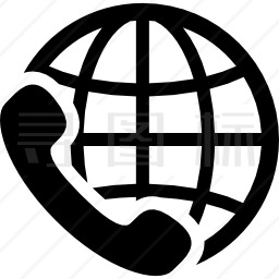 国际呼叫服务符号图标