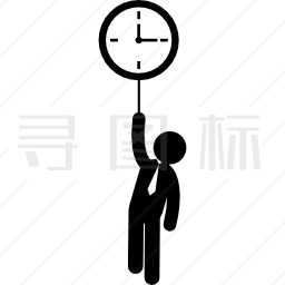 商人与挂钟图标