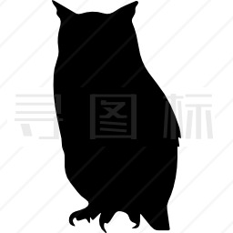 猫头鹰鸟形图标