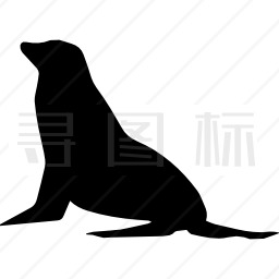 哺乳动物海豹体型图标