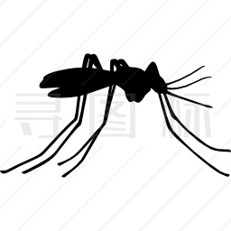 蚊虫侧视图图标