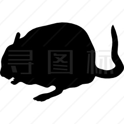 南美洲栗鼠动物造型图标