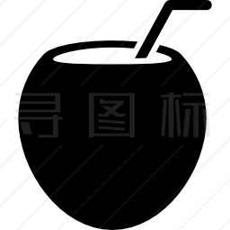 椰子麦草饮料图标